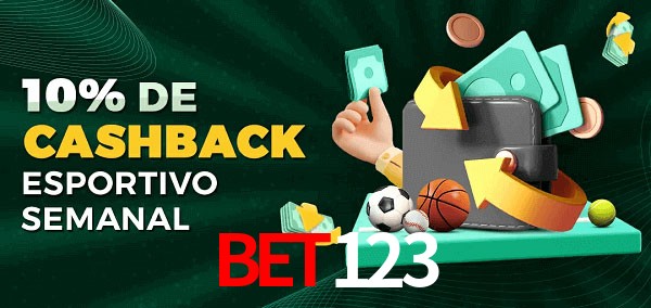 10% de bônus de cashback na Bet123